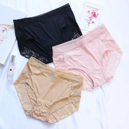 牛奶絲內褲女大碼胖mm200斤胖妹妹 絲滑性感高腰收腹超薄純棉襠 牛奶絲內褲女大碼胖mm200斤胖妹妹 絲滑性感高腰收腹超薄純棉襠