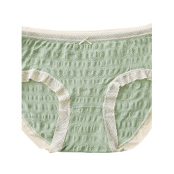 280斤彈力石墨烯內檔女無痕蕾絲邊高腰夏季薄款胖mm大碼三角內褲