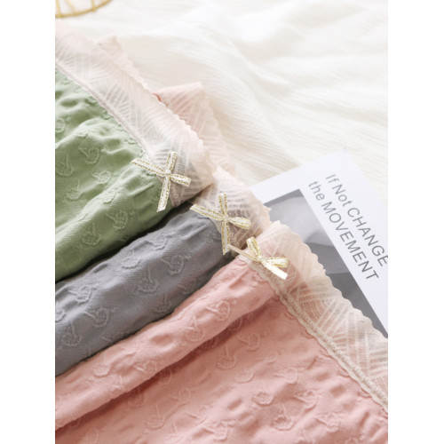 280斤彈力石墨烯內檔女無痕蕾絲邊高腰夏季薄款胖mm大碼三角內褲 280斤彈力石墨烯內檔女無痕蕾絲邊高腰夏季薄款胖mm大碼三角內褲