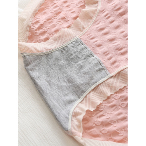 280斤彈力石墨烯內檔女無痕蕾絲邊高腰夏季薄款胖mm大碼三角內褲 280斤彈力石墨烯內檔女無痕蕾絲邊高腰夏季薄款胖mm大碼三角內褲