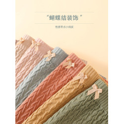 大碼內褲女胖mm200斤純棉襠舒適甜美蝴蝶結少女無痕裸感高腰三角