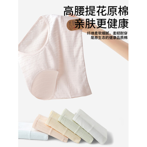 黛爾佳人高腰內褲女A類純棉7A抗菌全棉加長襠透氣大碼女士三角褲 黛爾佳人高腰內褲女A類純棉7A抗菌全棉加長襠透氣大碼女士三角褲