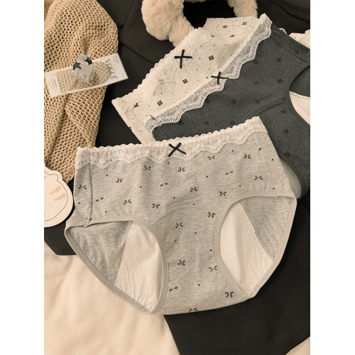 防側漏生理期女士內褲女2025新款純棉抗菌全棉襠中腰月經期三角褲 防側漏生理期女士內褲女2025新款純棉抗菌全棉襠中腰月經期三角褲