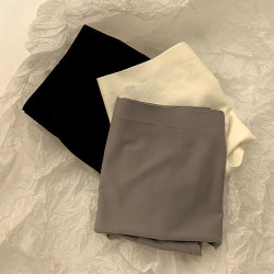 冰絲內褲女無痕透氣女士少女生中腰涼感夏季薄款胖mm大碼三角短褲