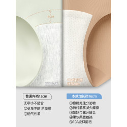 Joomuu無痕女士內褲女生粉底液三角褲新款桑蠶絲抗菌加長襠短褲頭