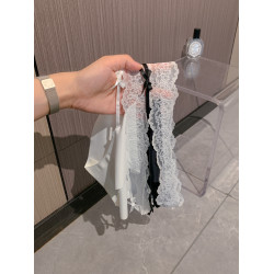 粉霧輕喃~女生純欲風少女感無痕內褲女2025新款蝴蝶結蕾絲女薄款