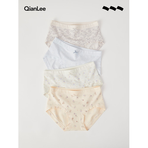 QianLee新疆長絨棉內褲女生夏薄款純棉襠抗菌透氣女士三角褲新款 QianLee新疆長絨棉內褲女生夏薄款純棉襠抗菌透氣女士三角褲新款