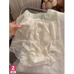 青澁甜妹～高腰收腹蕾絲性感勾人三角褲大碼內褲女短褲2025新夏薄