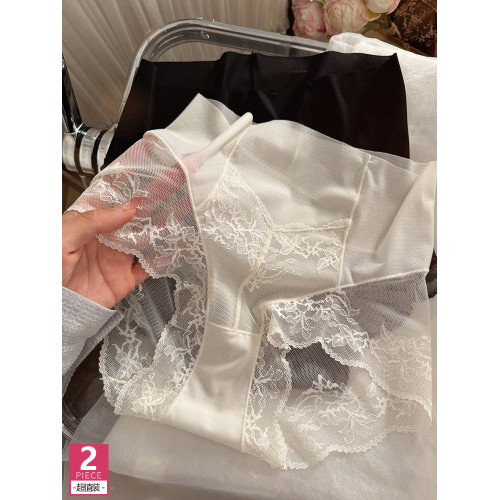 青澁甜妹~高腰收腹蕾絲性感勾人三角褲大碼內褲女短褲2025新夏薄 青澁甜妹~高腰收腹蕾絲性感勾人三角褲大碼內褲女短褲2025新夏薄