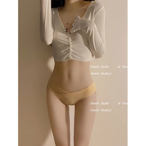 內褲女生純棉抑菌全棉襠低腰透氣2025性感新款無痕運動V腰三角褲 內褲女生純棉抑菌全棉襠低腰透氣2025性感新款無痕運動V腰三角褲