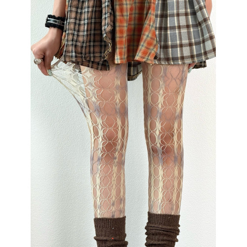 BON 自製輕亞澁穀辣妹紥染網襪小衆不規則漸變印花個性亞比絲襪女 BON 自製輕亞澁穀辣妹紥染網襪小衆不規則漸變印花個性亞比絲襪女