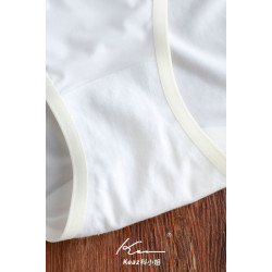 Kbra純棉抑菌襠透氣中低腰性感高開叉少女三角短褲內褲無痕