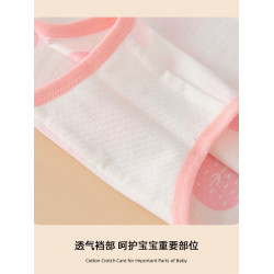 兒童內褲純棉女童三角寶寶幼兒不夾屁屁3小女孩不夾PP短褲嵗全棉