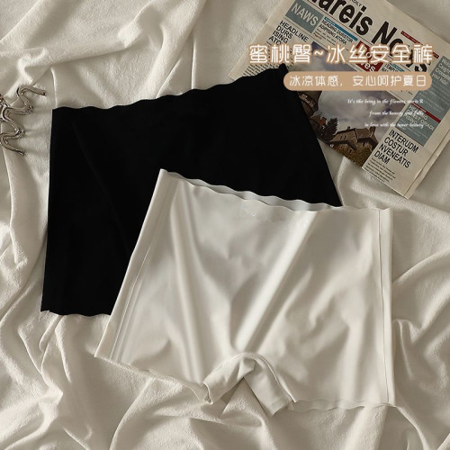 冰絲無痕安全褲防走光內褲女夏薄款內搭舒適全棉襠打底四角平角褲 冰絲無痕安全褲防走光內褲女夏薄款內搭舒適全棉襠打底四角平角褲