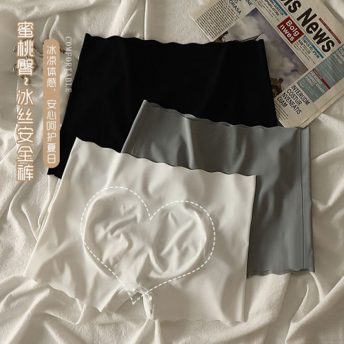 冰絲無痕安全褲防走光內褲女夏薄款內搭舒適全棉襠打底四角平角褲 冰絲無痕安全褲防走光內褲女夏薄款內搭舒適全棉襠打底四角平角褲