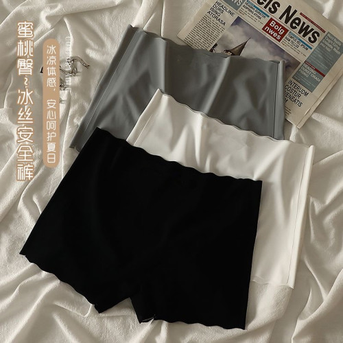 冰絲無痕安全褲防走光內褲女夏薄款內搭舒適全棉襠打底四角平角褲 冰絲無痕安全褲防走光內褲女夏薄款內搭舒適全棉襠打底四角平角褲