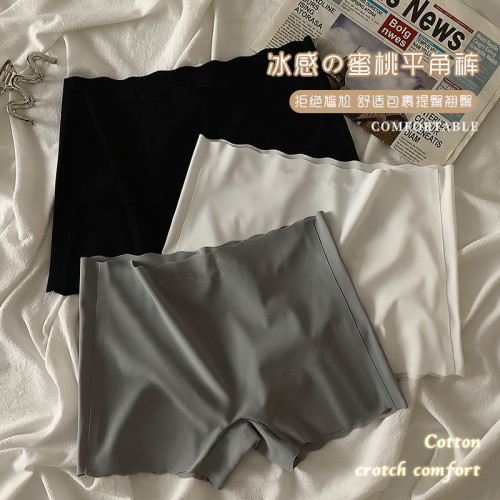 冰絲無痕安全褲防走光內褲女夏薄款內搭舒適全棉襠打底四角平角褲 冰絲無痕安全褲防走光內褲女夏薄款內搭舒適全棉襠打底四角平角褲