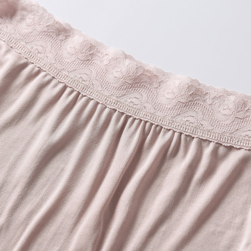 新款真絲女中腰內褲桑蠶絲蕾絲花邊透氣無痕寬松大碼平角內褲女薄 新款真絲女中腰內褲桑蠶絲蕾絲花邊透氣無痕寬松大碼平角內褲女薄