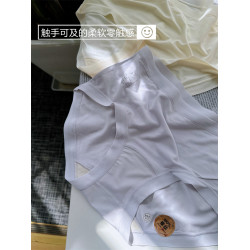 炸裂好穿 日常無感薄軟透氣 莫代爾抗菌女士三角內褲蠶絲底襠中腰