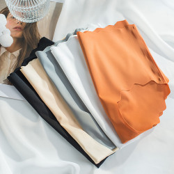 冰絲內褲女高腰女士純棉襠收腹超薄透氣抑菌大碼少女三角短褲夏季