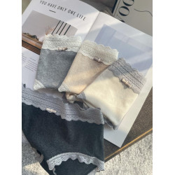 2025春季新款純棉內褲女生7A抑菌A類全棉女士三角褲蕾絲邊純欲風