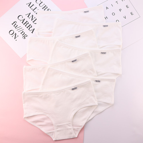 7條盒裝純黑白灰少女生內褲女全棉100%簡約舒適中低腰純棉三角褲 7條盒裝純黑白灰少女生內褲女全棉100%簡約舒適中低腰純棉三角褲