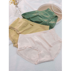 內褲女士中腰包臀棉質透氣襠抗菌日系新款少女式女生短褲頭三角褲