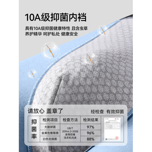 貓人純棉內褲男士喚醒野獸10A抑菌托瑪琳按摩顆粒蟲草養護平角褲 貓人純棉內褲男士喚醒野獸10A抑菌托瑪琳按摩顆粒蟲草養護平角褲