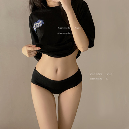 4條無痕內褲女純棉抗菌全棉女生中低腰提臀簡約色系女士三角褲頭 4條無痕內褲女純棉抗菌全棉女生中低腰提臀簡約色系女士三角褲頭