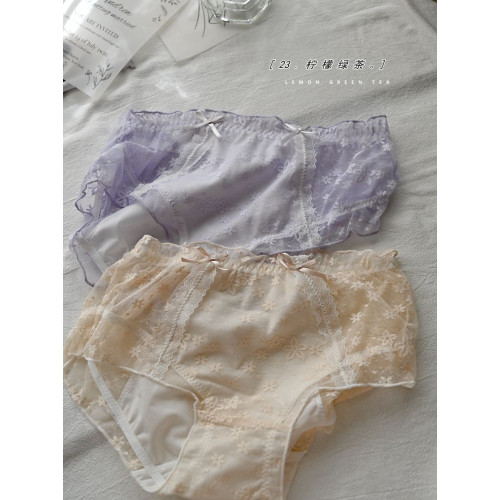 太美啦!蕾絲輕薄透氣防漏日夜生理褲日系清新姨媽褲少女中腰內褲 太美啦!蕾絲輕薄透氣防漏日夜生理褲日系清新姨媽褲少女中腰內褲