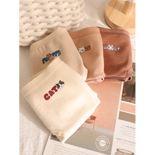 軟軟德絨磨毛2024秋冬新款保暖內褲女生純棉襠少女中腰女士三角褲 軟軟德絨磨毛2024秋冬新款保暖內褲女生純棉襠少女中腰女士三角褲