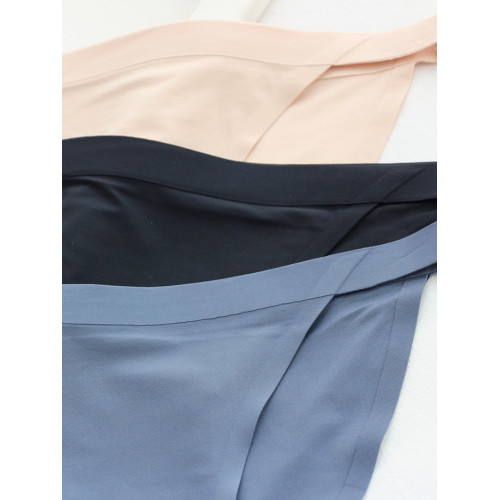 冰絲無痕內褲女士性感牛奶絲高開叉 薄款3條歐美風女三角褲純棉襠 冰絲無痕內褲女士性感牛奶絲高開叉 薄款3條歐美風女三角褲純棉襠