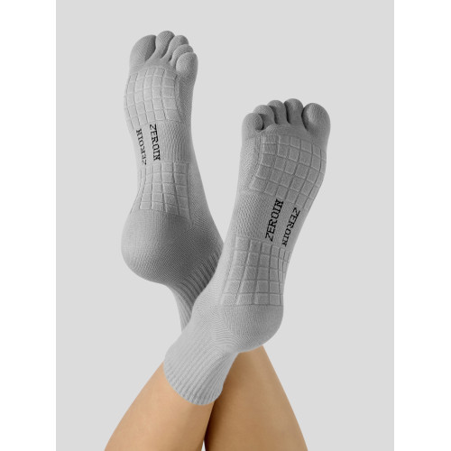 佐印男士五指襪純棉吸汗防臭毛巾底分趾襪男防滑無骨腳趾襪女秋冬