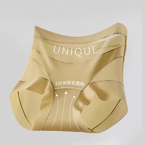 草本2025新款高腰無痕輕薄透氣unique收腹提臀網紗輕透女士平角褲 草本2025新款高腰無痕輕薄透氣unique收腹提臀網紗輕透女士平角褲