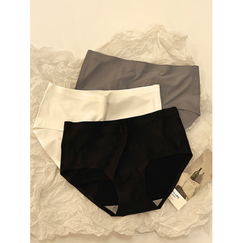 無痕冰絲內褲女士純棉全棉襠抗菌中腰少女生新款簡約夏季薄款短褲 無痕冰絲內褲女士純棉全棉襠抗菌中腰少女生新款簡約夏季薄款短褲