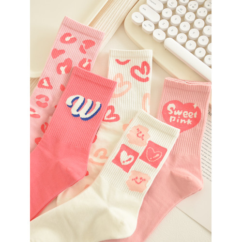 襪子女秋冬中筒襪純棉學院風長襪韓版卡通ins潮春秋高筒運動外穿 襪子女秋冬中筒襪純棉學院風長襪韓版卡通ins潮春秋高筒運動外穿