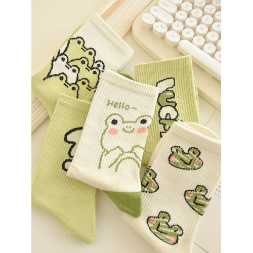 襪子女秋冬中筒襪純棉學院風長襪韓版卡通ins潮春秋高筒運動外穿 襪子女秋冬中筒襪純棉學院風長襪韓版卡通ins潮春秋高筒運動外穿