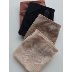 出口韓國原單女士內褲中腰性感無痕包臀純色柔軟蕾絲三角褲頭