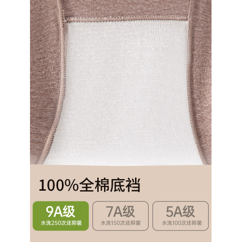 平角內褲女高腰純棉大碼9A全棉抗菌襠媽媽收腹收小肚子四角短褲頭 平角內褲女高腰純棉大碼9A全棉抗菌襠媽媽收腹收小肚子四角短褲頭