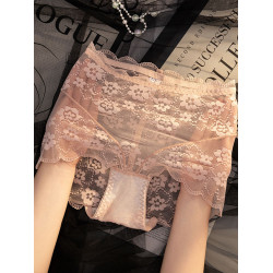 性感高級蕾絲內褲女士純棉抗菌襠夏季薄款2025新款少女生三角短褲