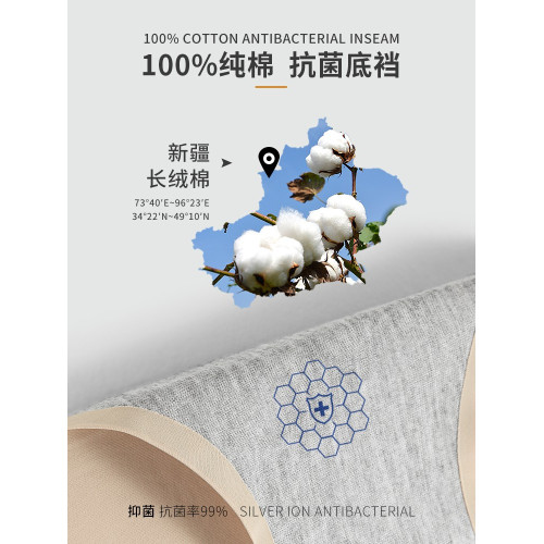 埃茉無痕內褲女士冰絲三角褲純棉全棉抗菌襠女生中腰大碼2025新款 埃茉無痕內褲女士冰絲三角褲純棉全棉抗菌襠女生中腰大碼2025新款