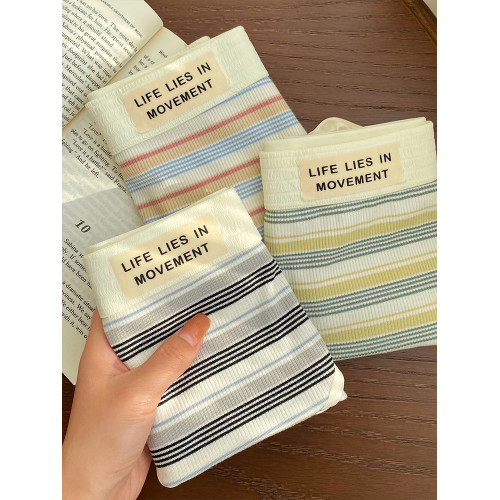 VV大碼內褲女生純棉內襠2025新款彩虹美式條紋透氣不夾臀三角短褲 VV大碼內褲女生純棉內襠2025新款彩虹美式條紋透氣不夾臀三角短褲