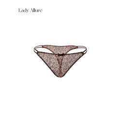 「LA」Xcat·驕縱野貓｜欲焰系列*純欲性感豹紋網紗女士丁字內褲