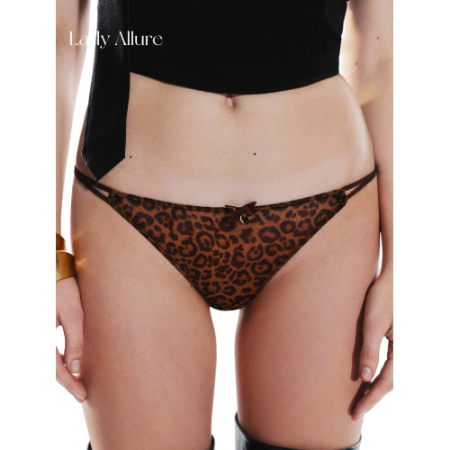 「LA」Xcat·驕縱野貓|欲焰系列*純欲性感豹紋網紗女士丁字內褲 「LA」Xcat·驕縱野貓|欲焰系列*純欲性感豹紋網紗女士丁字內褲