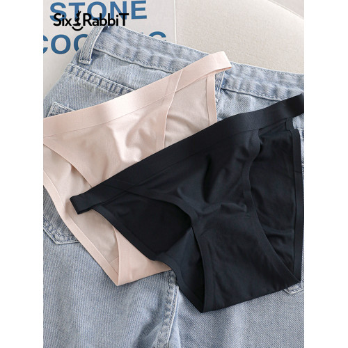 六衹兔子性感無痕低腰三角褲全棉襠純欲少女輕薄透氣7A內褲短褲女 六衹兔子性感無痕低腰三角褲全棉襠純欲少女輕薄透氣7A內褲短褲女