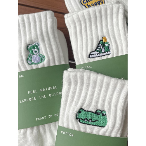 5雙裝襪子男女純棉潮刺綉ins春夏中長筒防臭個性學生運動籃球襪子 5雙裝襪子男女純棉潮刺綉ins春夏中長筒防臭個性學生運動籃球襪子