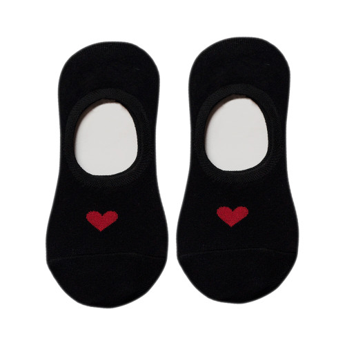 襪子女船襪夏季薄款矽膠防脫不掉跟愛心棉襪可愛日系淺口隱形襪 襪子女船襪夏季薄款矽膠防脫不掉跟愛心棉襪可愛日系淺口隱形襪