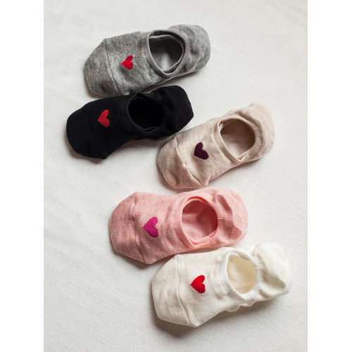 襪子女船襪夏季薄款矽膠防脫不掉跟愛心棉襪可愛日系淺口隱形襪 襪子女船襪夏季薄款矽膠防脫不掉跟愛心棉襪可愛日系淺口隱形襪