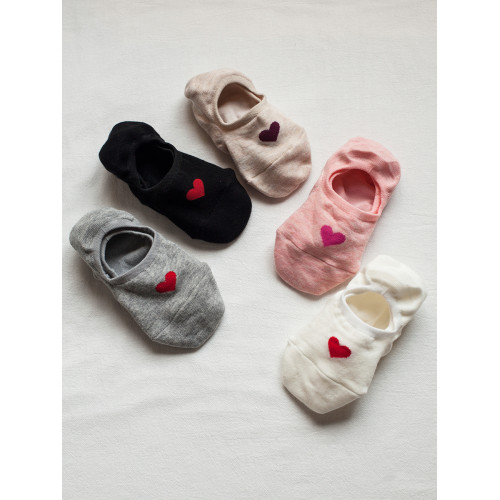 襪子女船襪夏季薄款矽膠防脫不掉跟愛心棉襪可愛日系淺口隱形襪 襪子女船襪夏季薄款矽膠防脫不掉跟愛心棉襪可愛日系淺口隱形襪