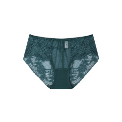 大碼內褲女胖妹妹200斤蕾絲性感網紗超薄透明中腰三角褲純棉襠夏